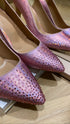 PINK TAŞLI PEMBE STILETTO